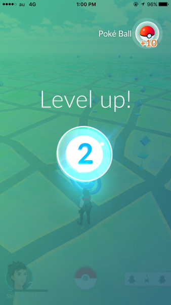 As you catch more Pokemon your level goes up.